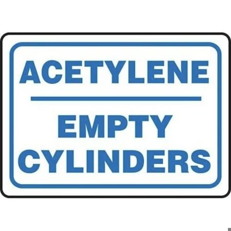 Accuform SAFETY SIGN ACETYLENE EMPTY MCPG562VA MCPG562VA